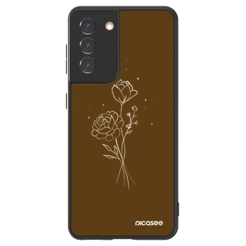 Picasee ULTIMATE CASE για Samsung Galaxy S21 5G G991B - Brown flowers