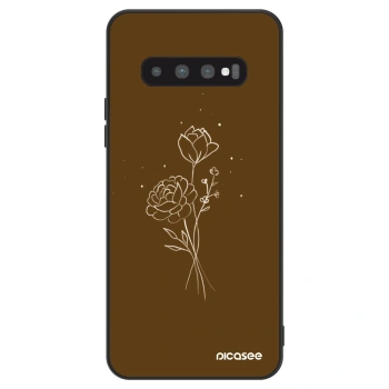 Θήκη για Samsung Galaxy S10 G973 - Brown flowers