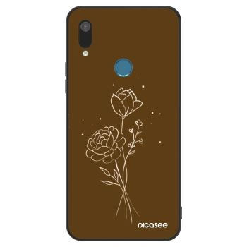 Θήκη για Huawei Y7 2019 - Brown flowers