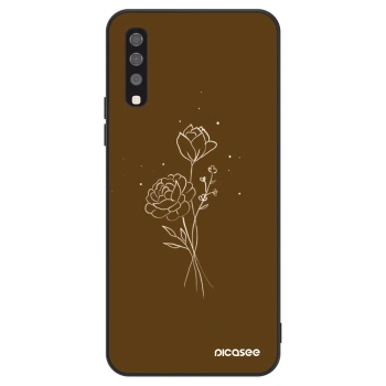Θήκη για Samsung Galaxy A70 A705F - Brown flowers