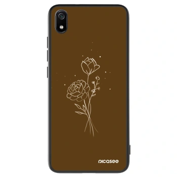 Θήκη για Xiaomi Redmi 7A - Brown flowers