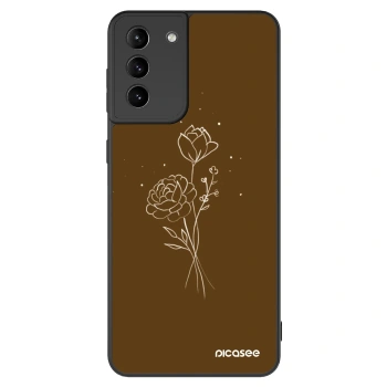 Θήκη για Samsung Galaxy S21+ 5G G996F - Brown flowers