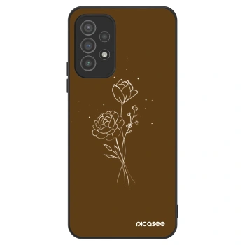 Θήκη για Samsung Galaxy A72 A725F - Brown flowers