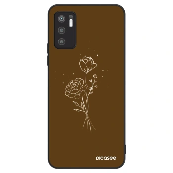 Θήκη για Xiaomi Redmi Note 10 5G - Brown flowers