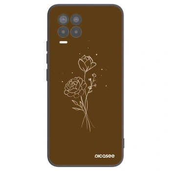 Θήκη για Realme 8 4G - Brown flowers