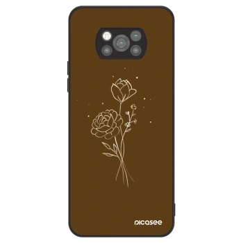 Θήκη για Xiaomi Poco X3 Pro - Brown flowers