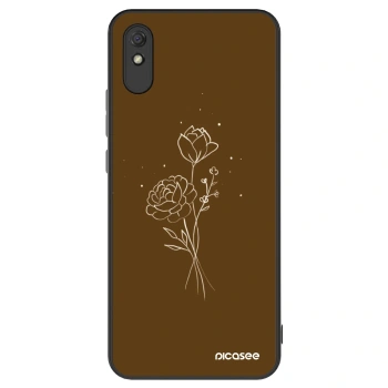 Θήκη για Xiaomi Redmi 9AT - Brown flowers