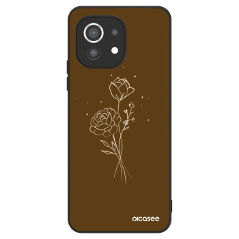 Θήκη για Xiaomi Mi 11 - Brown flowers