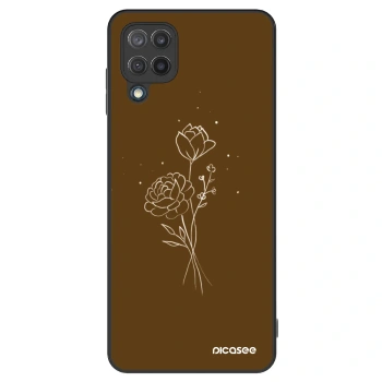 Θήκη για Samsung Galaxy M12 M127F - Brown flowers