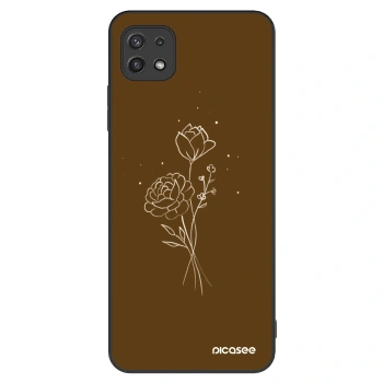 Θήκη για Samsung Galaxy A22 A226B 5G - Brown flowers
