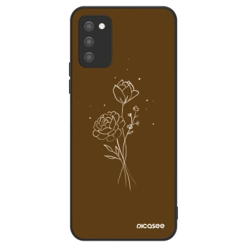 Θήκη για Samsung Galaxy A02s A025G - Brown flowers