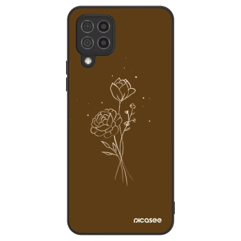 Θήκη για Samsung Galaxy A22 A225F 4G - Brown flowers