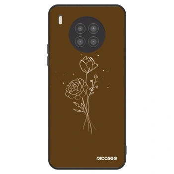 Θήκη για Huawei Nova 8i - Brown flowers