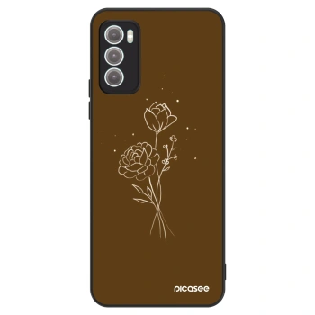 Θήκη για Motorola Moto G60 - Brown flowers