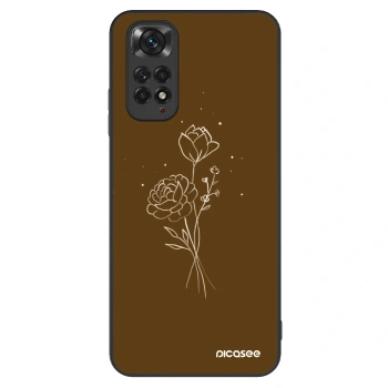 Θήκη για Xiaomi Redmi Note 11 - Brown flowers