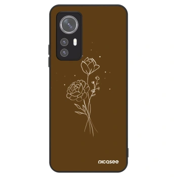 Θήκη για Xiaomi 12 - Brown flowers