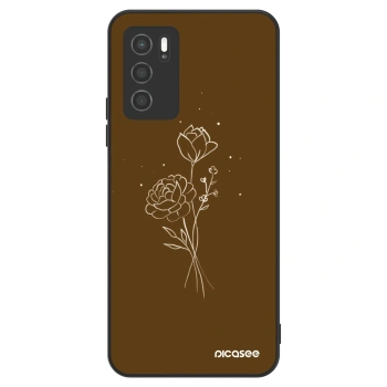 Θήκη για OPPO A16 - Brown flowers