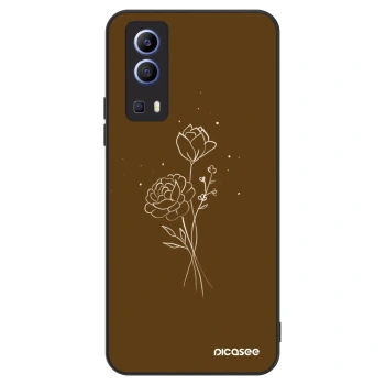 Θήκη για Vivo Y52 5G - Brown flowers