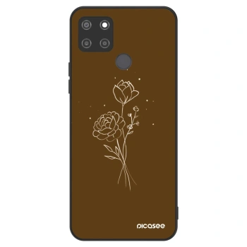 Θήκη για Realme C21Y - Brown flowers