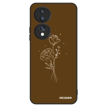 Θήκη για Honor 70 - Brown flowers