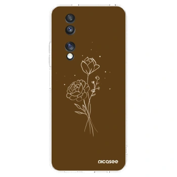 Picasee διαφανής θήκη σιλικόνης Honor 70 - Brown flowers