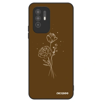 Θήκη για OPPO A94 5G - Brown flowers
