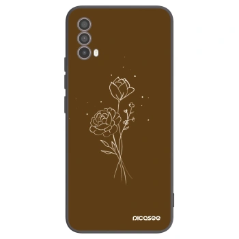 Θήκη για Motorola Moto E40 - Brown flowers