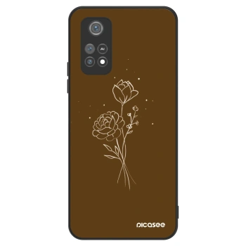 Θήκη για Xiaomi Poco M4 Pro - Brown flowers