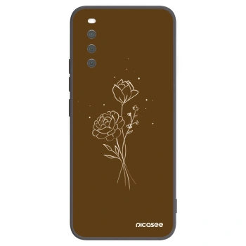 Θήκη για Sony Xperia 10 III - Brown flowers