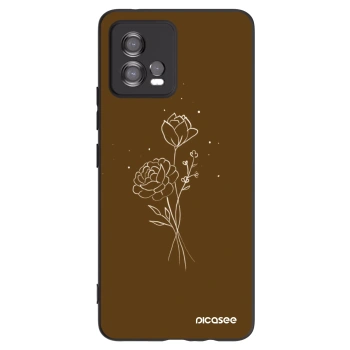 Θήκη για Motorola Moto G72 - Brown flowers