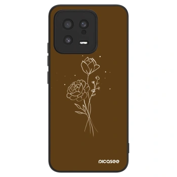 Θήκη για Xiaomi 13 - Brown flowers