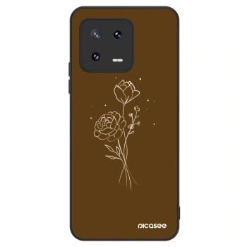 Θήκη για Xiaomi 13 Pro - Brown flowers