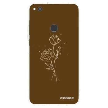 Θήκη για Huawei P9 Lite 2017 - Brown flowers