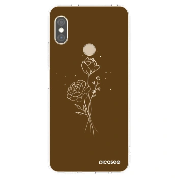 Θήκη για Xiaomi Redmi Note 5 Global - Brown flowers