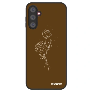 Picasee ULTIMATE CASE για Samsung Galaxy A14 4G A145R - Brown flowers