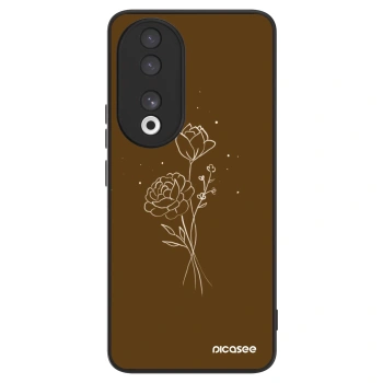 Θήκη για Honor 90 5G - Brown flowers
