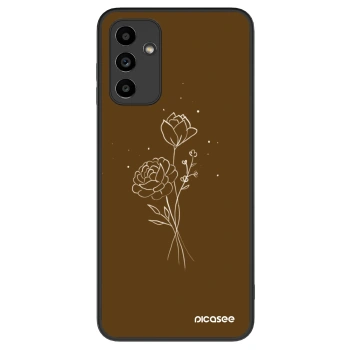 Θήκη για Samsung Galaxy A04s A047F - Brown flowers