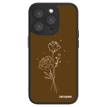 Picasee ULTIMATE CASE για Apple iPhone 15 Pro - Brown flowers
