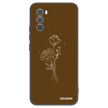 Θήκη για Motorola Moto G62 - Brown flowers