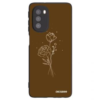 Θήκη για Motorola Moto G51 - Brown flowers