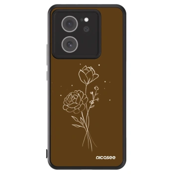 Picasee ULTIMATE CASE για Xiaomi 13T Pro - Brown flowers