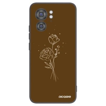 Θήκη για Motorola Edge 40 - Brown flowers