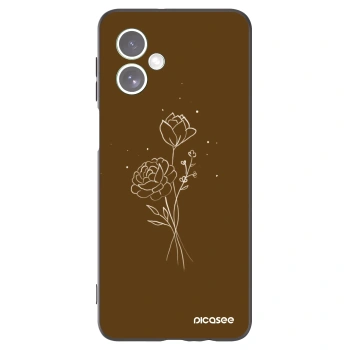 Θήκη για Motorola Moto G54 5G - Brown flowers
