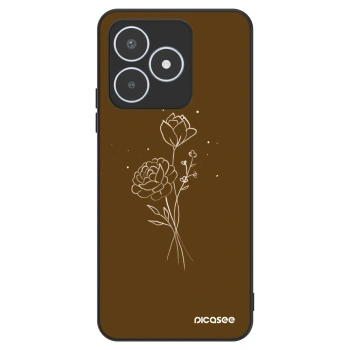 Θήκη για Realme C53 - Brown flowers