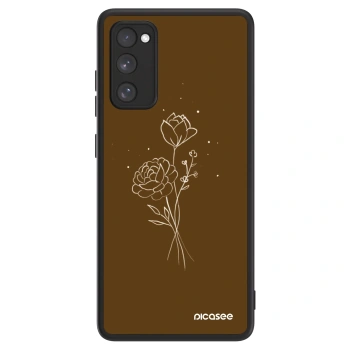 Picasee ULTIMATE CASE PowerShare για Samsung Galaxy S20 FE - Brown flowers