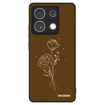 Picasee ULTIMATE CASE για Xiaomi Redmi Note 13 5G - Brown flowers