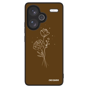 Picasee ULTIMATE CASE για Xiaomi Redmi Note 13 Pro+ 5G - Brown flowers