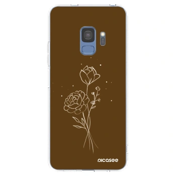 Θήκη για Samsung Galaxy S9 G960F - Brown flowers