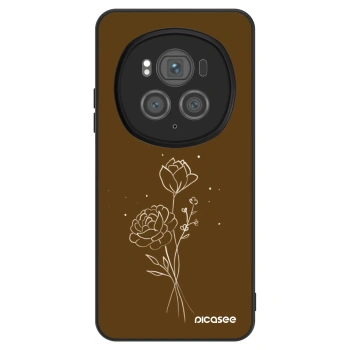 Θήκη για Honor Magic6 Pro - Brown flowers