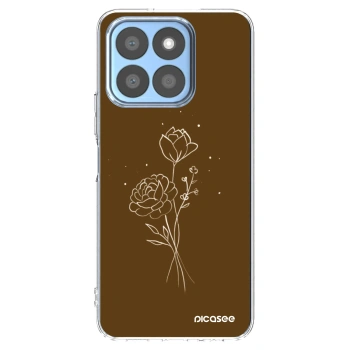 Picasee διαφανής θήκη σιλικόνης Honor X8b - Brown flowers